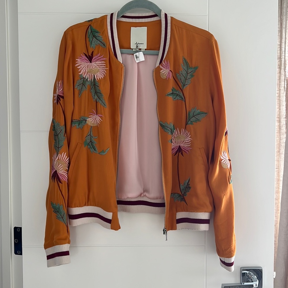 Elevenses Embroidered Bomber Jacket
